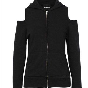 Monrow Cold shoulder zip up
